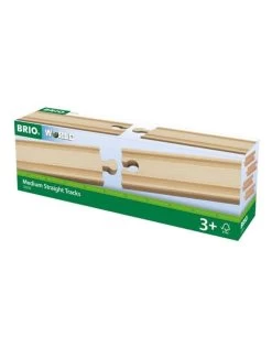 Brio World 33335 Middellange Rechte Rails - Medium Straight Tracks -Kinderen Verkoop brio brio world 33335 middellange rechte rails med 2