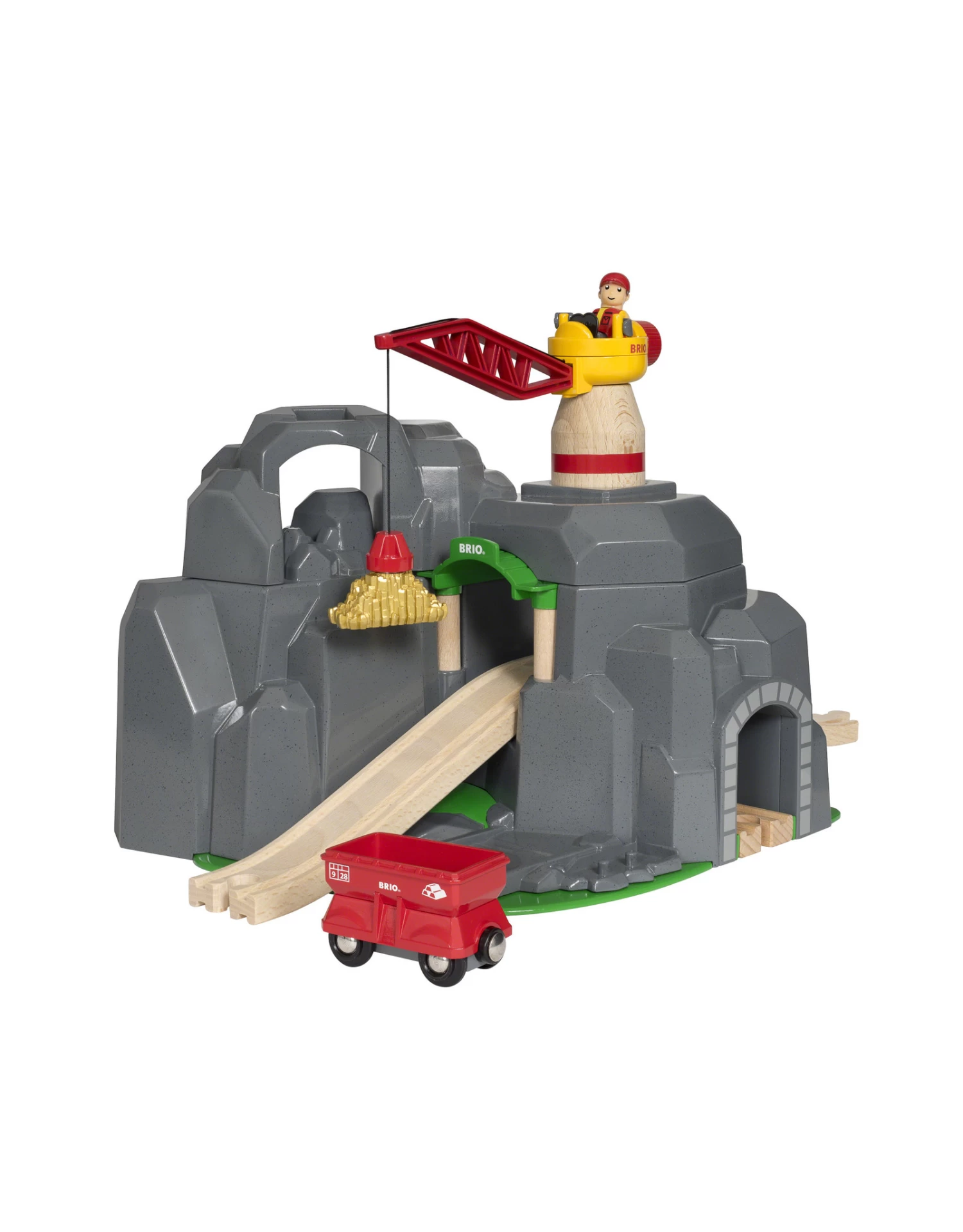 Brio World 33889 Kraan En Bergtunnel - Crane And Mountain Tunnel 5 Brio World 33889 Kraan En Bergtunnel - Crane And Mountain Tunnel - Afbeelding 5