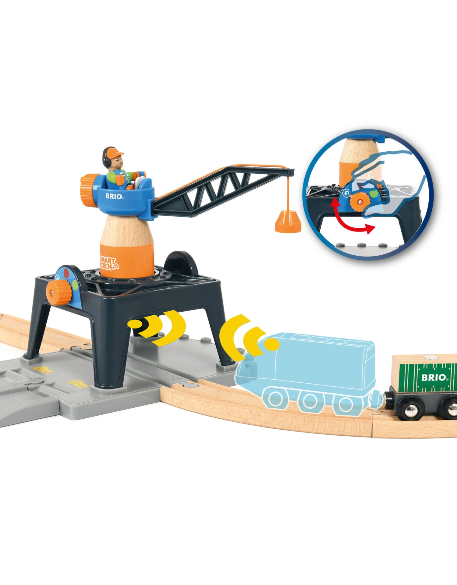 Brio World 33962 Smart Tech Containerkraan - Container Crane 2 Brio World 33962 Smart Tech Containerkraan - Container Crane - Afbeelding 2