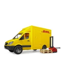 Bruder 02534 MB Sprinter DHL + Handpallettruck -Kinderen Verkoop bruder bruder 02534 mb sprinter dhl handpallettruc 2