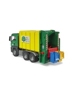 Bruder 03764 MAN TGS Vuilniswagen Met Achterlader, Geel/Groen (1:16) 14 Bruder 03764 MAN TGS Vuilniswagen Met Achterlader, Geel/Groen (1:16) -Kinderen Verkoop bruder bruder 03764 man tgs vuilniswagen met achte 5
