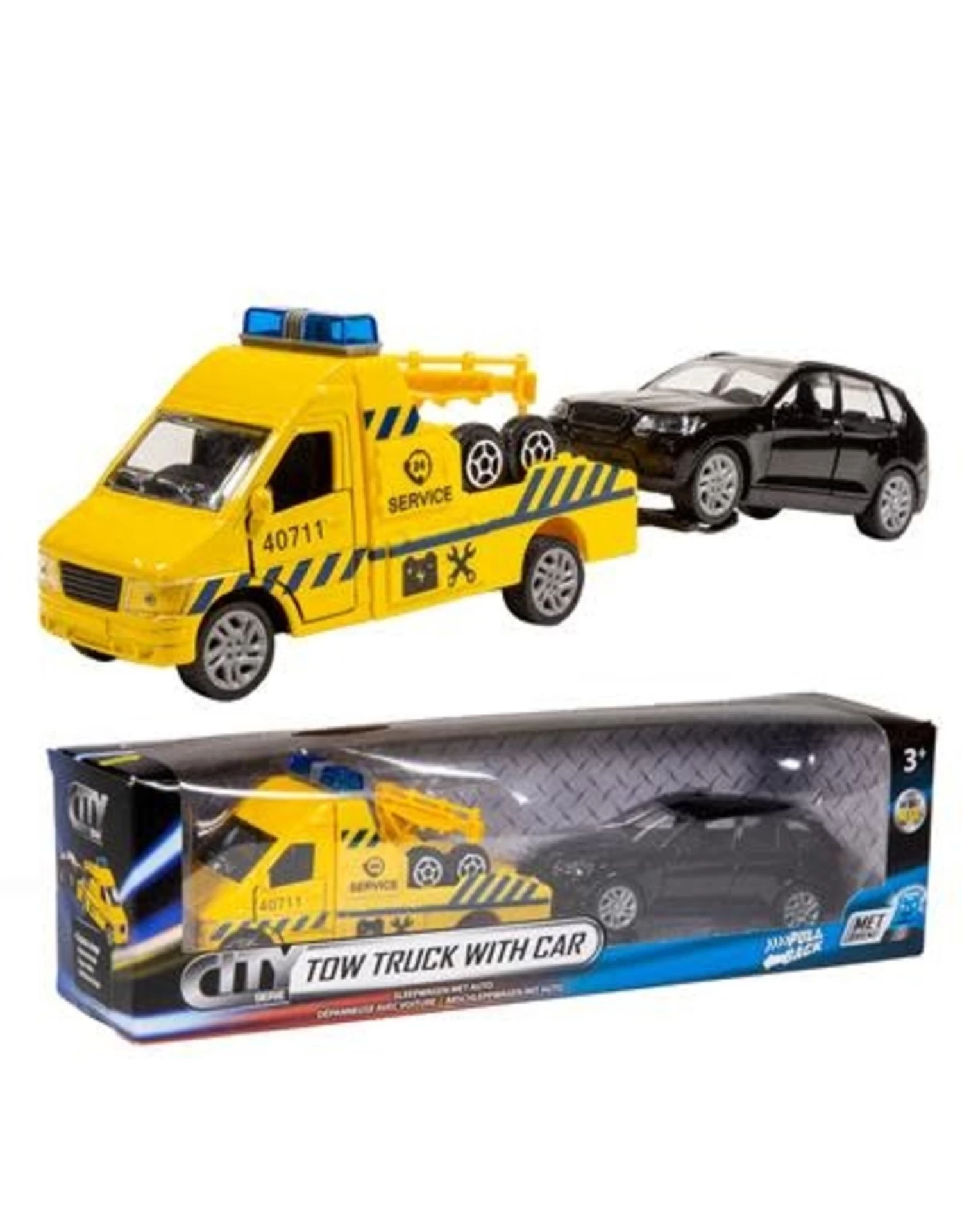 City Sleepwagen Met Licht/geluid - Diecast 2 City Sleepwagen Met Licht/geluid - Diecast - Afbeelding 2