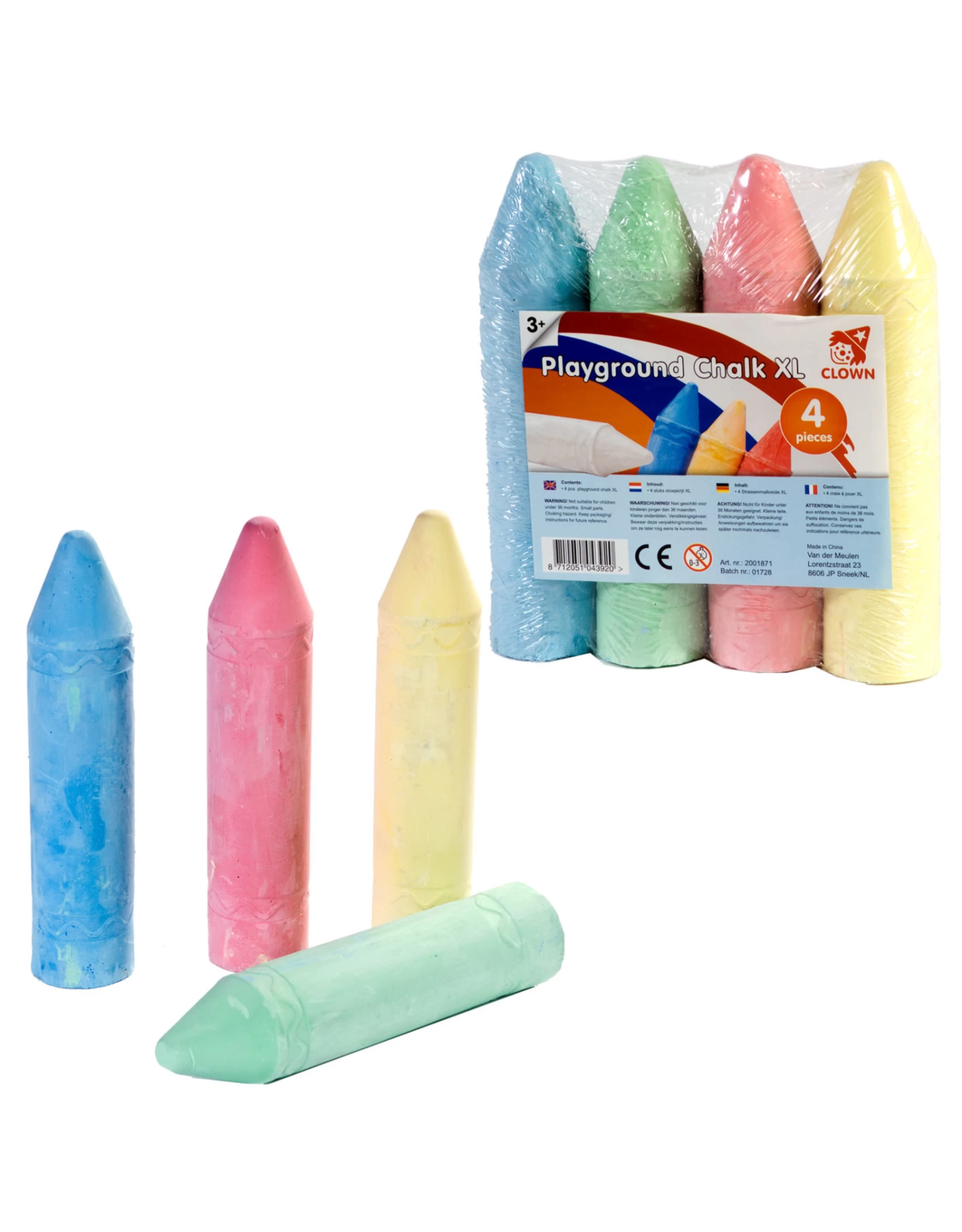 Stoepkrijt Super 4stuks 2 Stoepkrijt Super 4stuks - Afbeelding 2