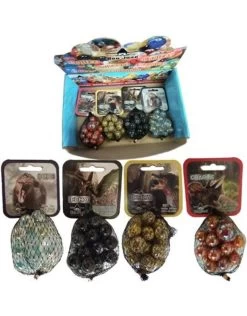 Knikkermix Dinosaurus Assorti 16mm Netje 20stuks