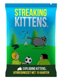 Exploding Kittens: Streaking Kittens NL Uitbreidingsset (15kaarten)