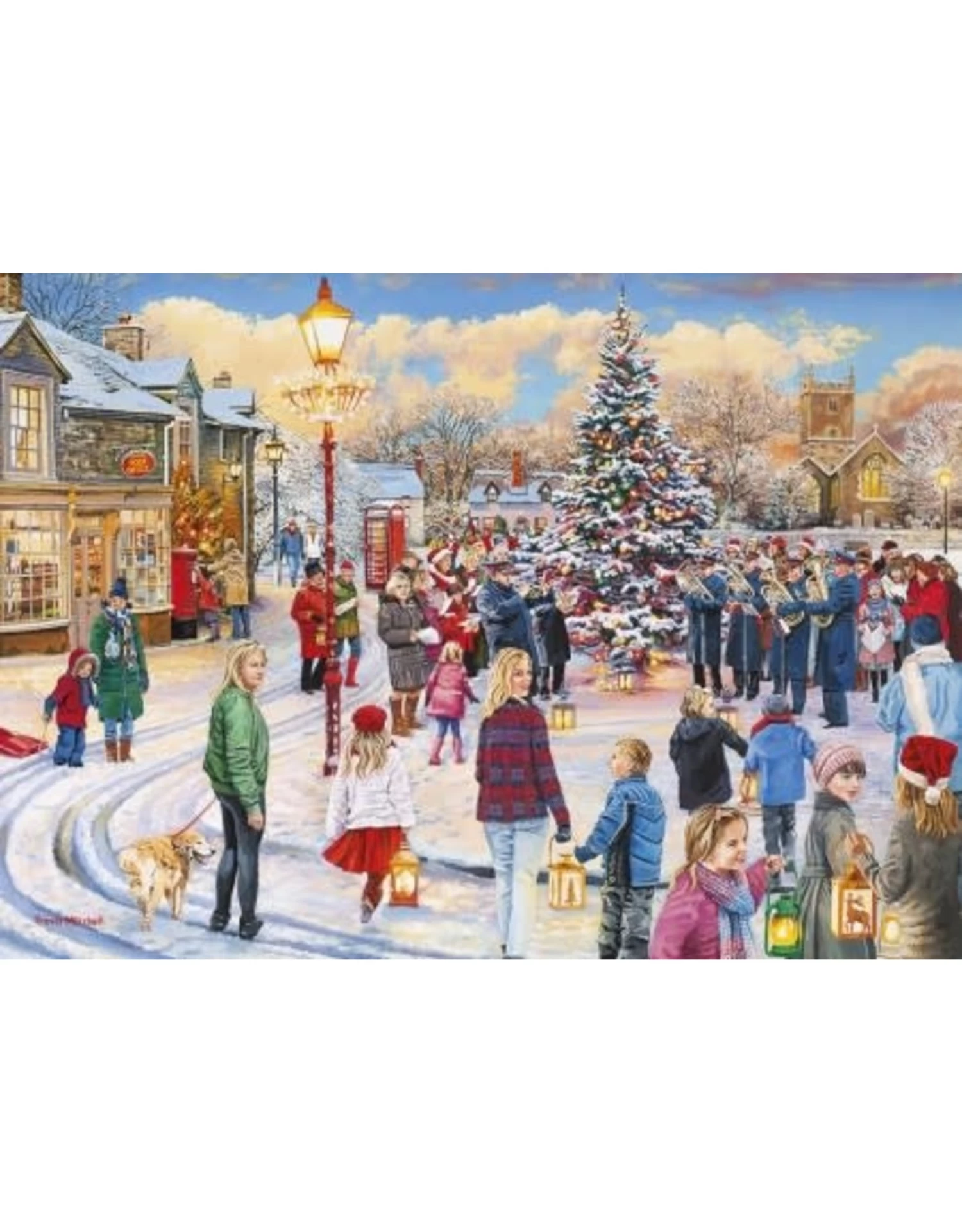 Gibsons Puzzel Christmas Chorus1000 Stukjes 1 Gibsons Puzzel Christmas Chorus1000 Stukjes