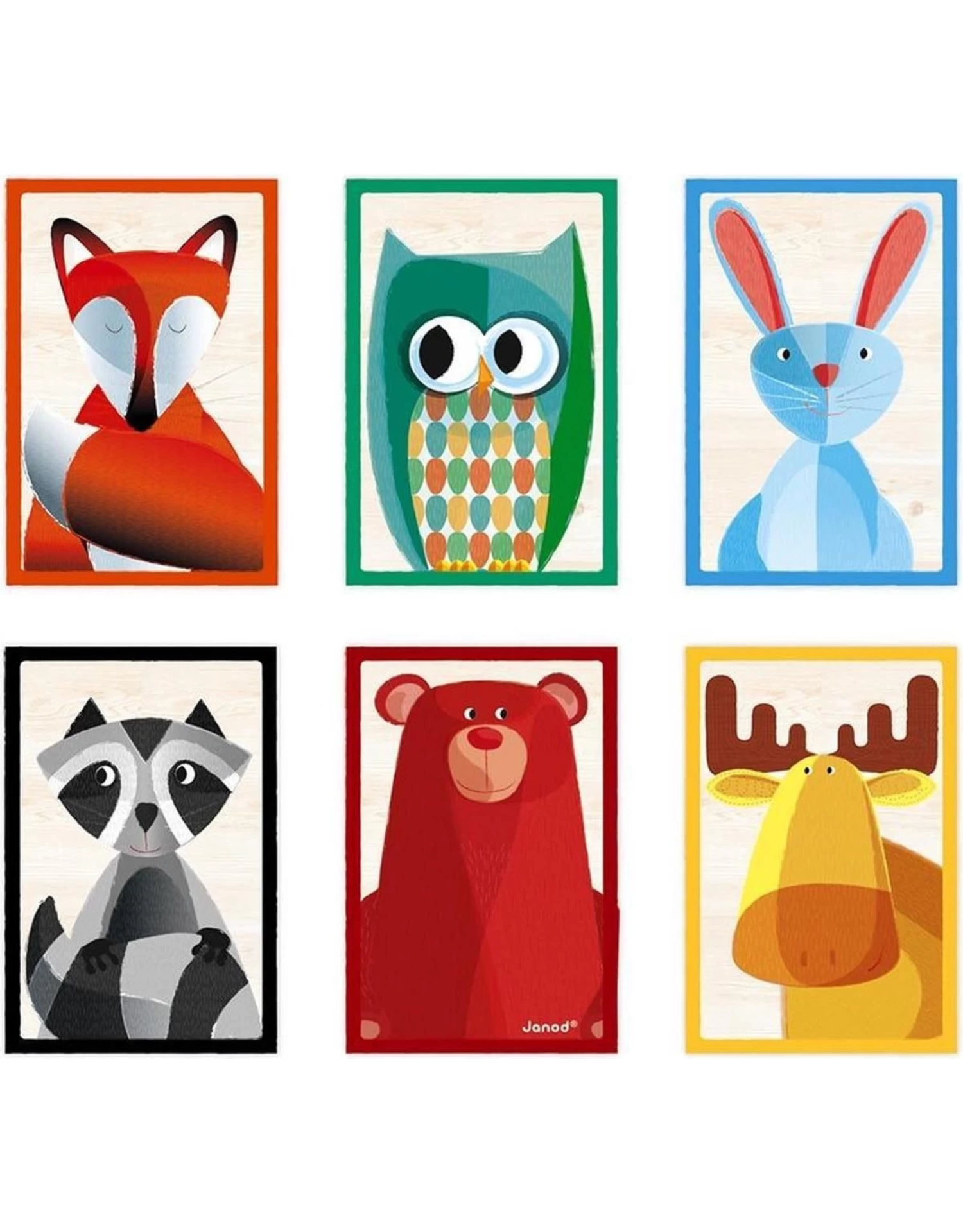 Janod Zigolos Blokken Bosdieren 1 Janod Zigolos Blokken Bosdieren