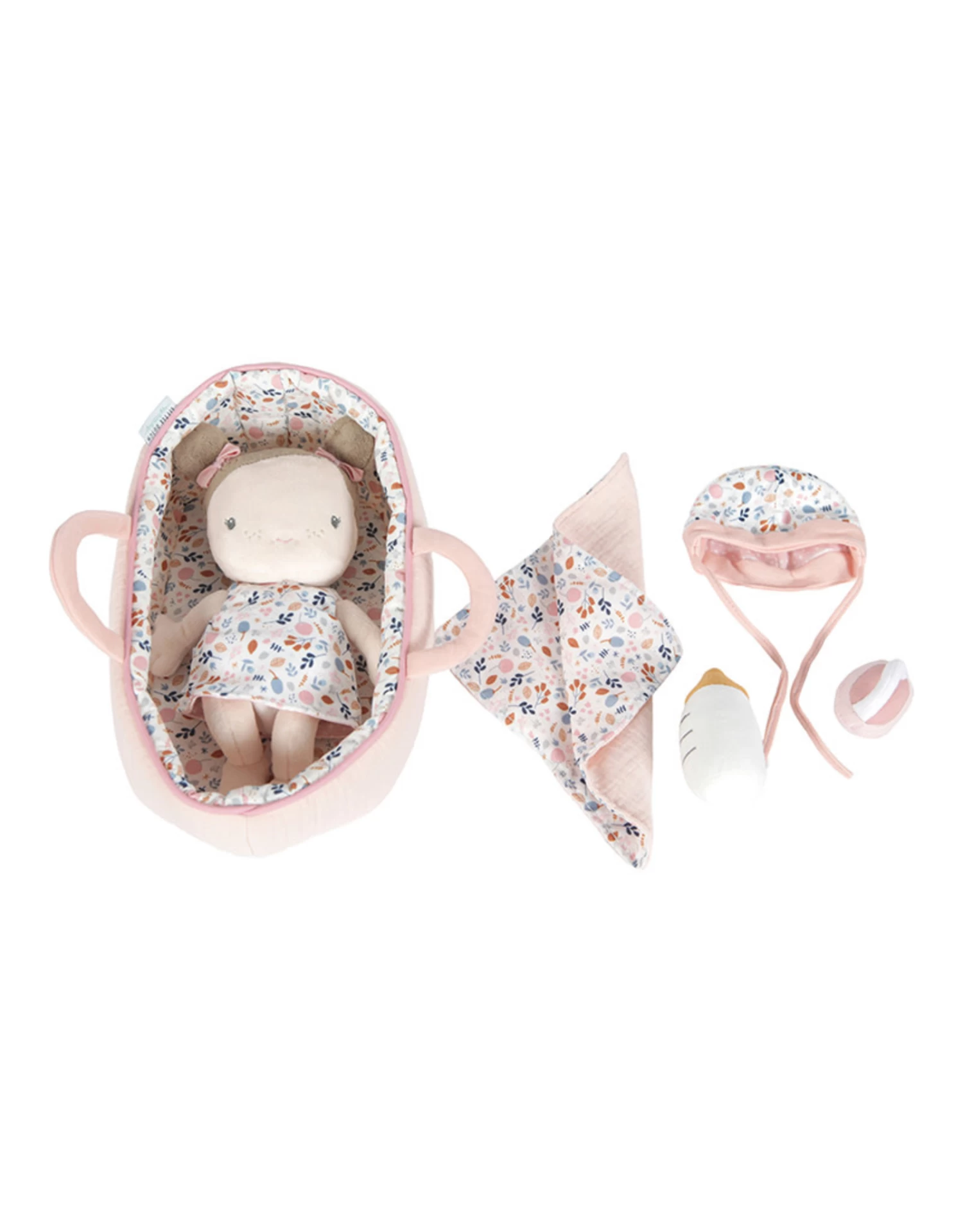 Little Dutch LD4528 Babypop Rosa Met Reiswieg 3 Little Dutch LD4528 Babypop Rosa Met Reiswieg - Afbeelding 3