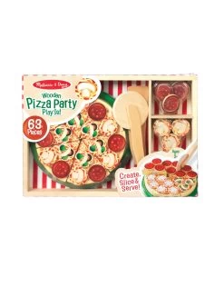 Melissa & Doug Melissa&Doug 10167 Houten Pizza (63 Stuks) -Kinderen Verkoop melissa doug melissa doug 10167 houten pizza 63 st 2