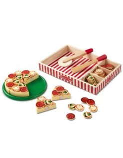 Melissa & Doug Melissa&Doug 10167 Houten Pizza (63 Stuks)