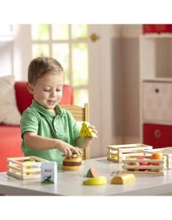 Melissa & Doug Melissa&Doug 10271 Houten Kratten Met Etenswaren -Kinderen Verkoop melissa doug melissa doug 10271 houten kratten met 2