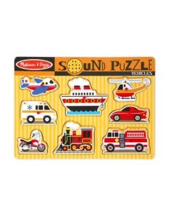 Melissa & Doug Melissa&Doug 10725 Geluidspuzzel Voertuigen (8 Stukjes)