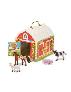 Melissa & Doug Melissa&Doug 12564 Houten Boerderij Met Sloten En 4 Boerderijdieren