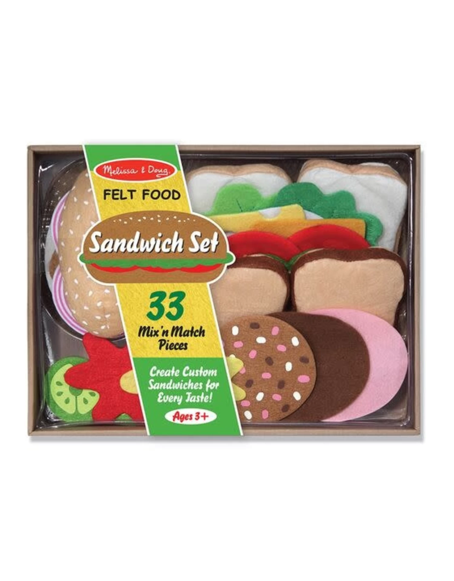 Melissa & Doug Melissa&Doug 13954 Vilten Sandwichset 2 Melissa & Doug Melissa&Doug 13954 Vilten Sandwichset - Afbeelding 2