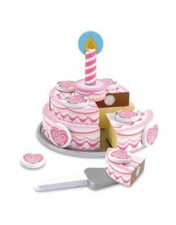 Melissa & Doug Melissa&Doug 14069 Houten Verjaardagstaart Met 3 Lagen (20-delig)