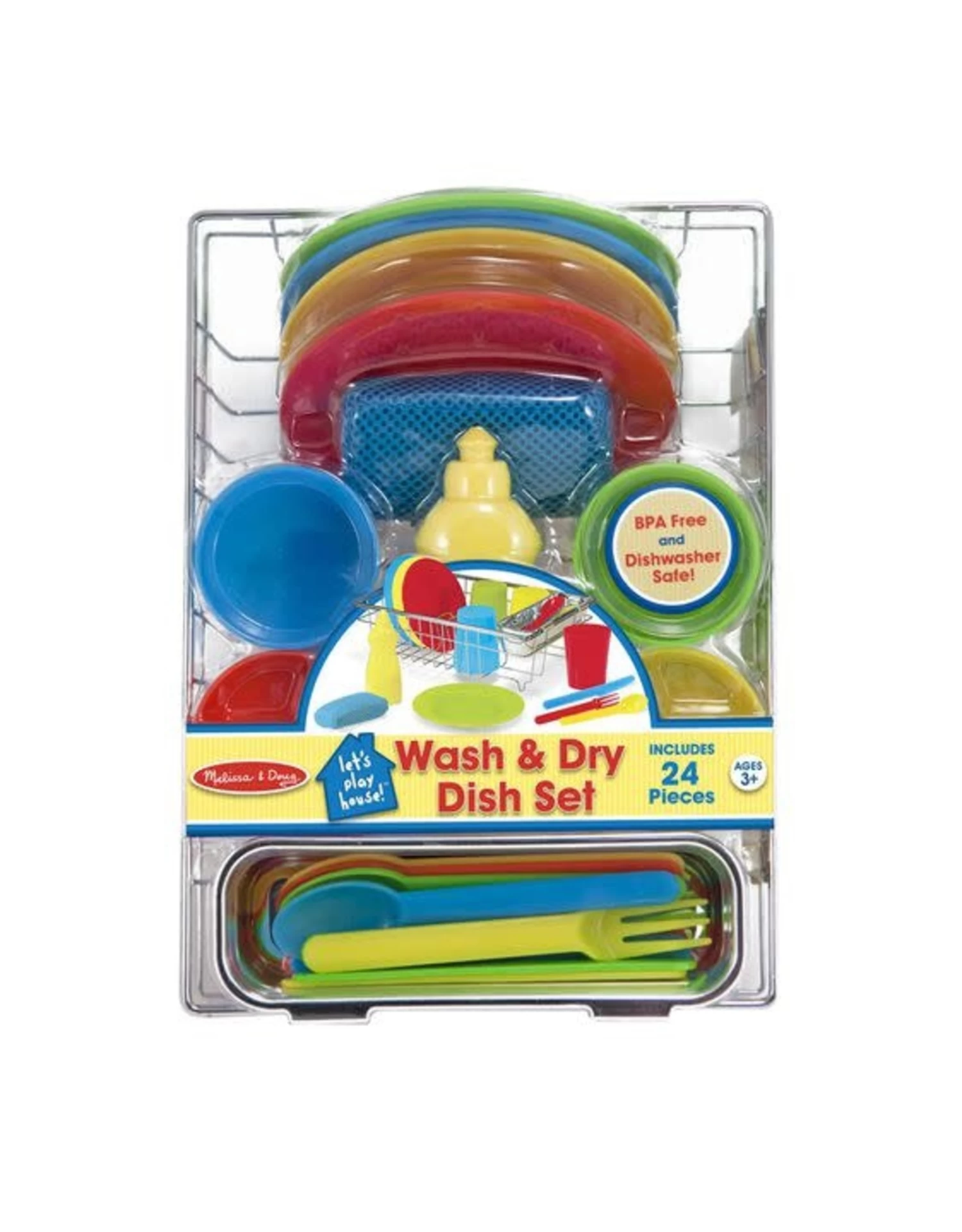 Melissa & Doug Melissa&Doug 14282 Afwas Set (24-delig) 3 Melissa & Doug Melissa&Doug 14282 Afwas Set (24-delig) - Afbeelding 3