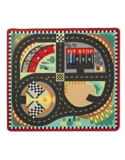 Melissa & Doug Melissa&Doug 19401 Speelkleed Met Supersnel Race Circuit (100 Cm X 90 Cm)