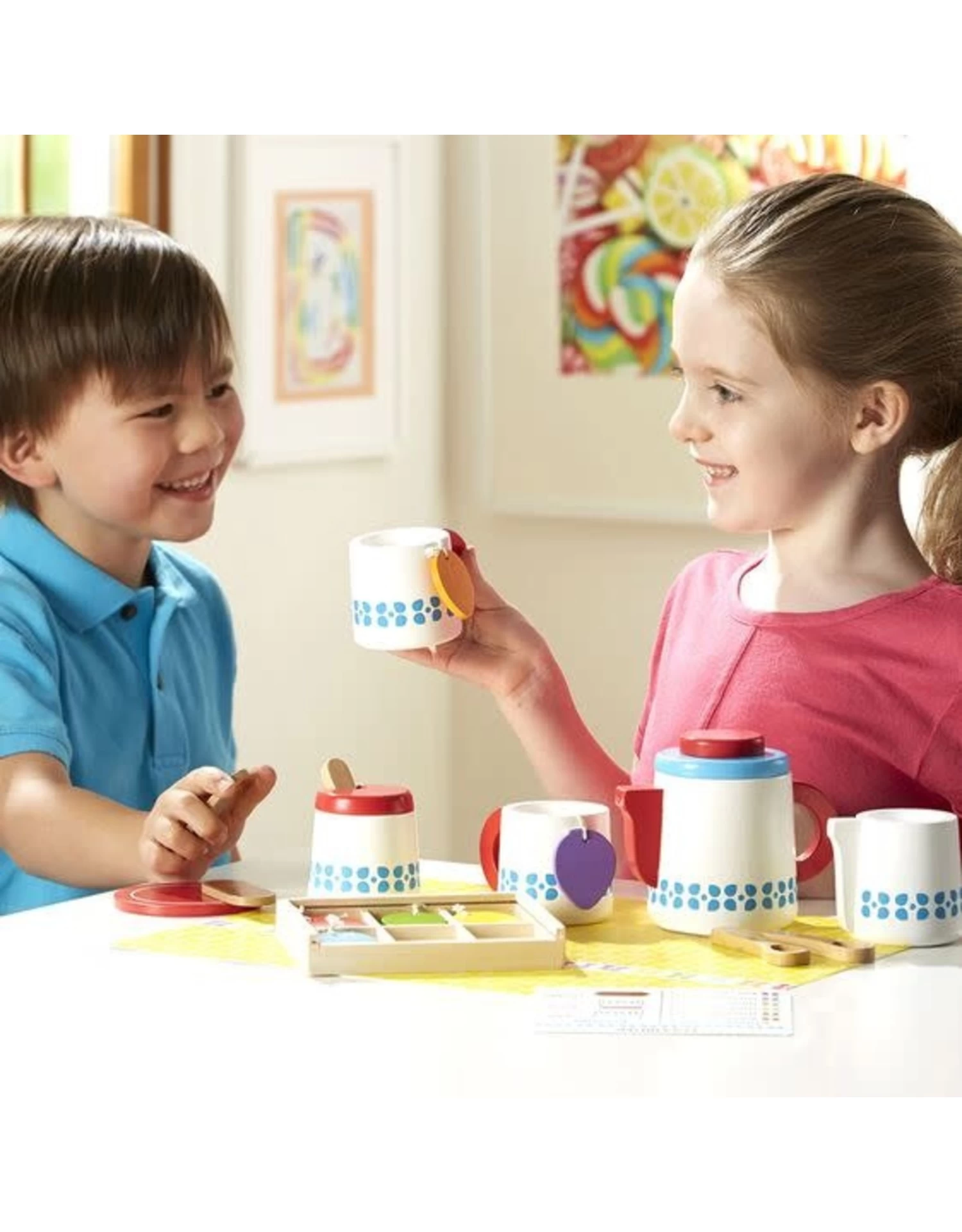 Melissa & Doug Melissa&Doug 19843 Houten Theeservies (22 Stuks) 2 Melissa & Doug Melissa&Doug 19843 Houten Theeservies (22 Stuks) - Afbeelding 2