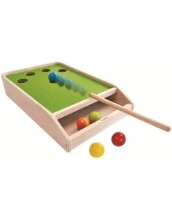 Plan Toys Ball Shoot Board Game - Houten Biljart Spel