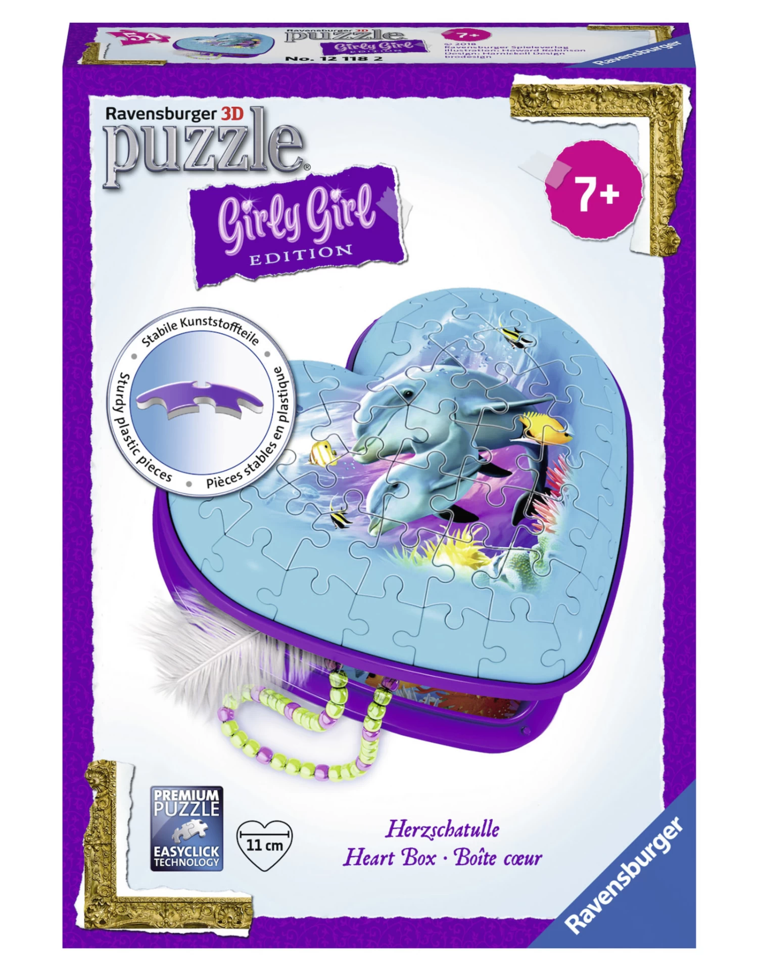 Ravensburger Heartbox Dolphin - Girly Girl 1 Ravensburger Heartbox Dolphin - Girly Girl