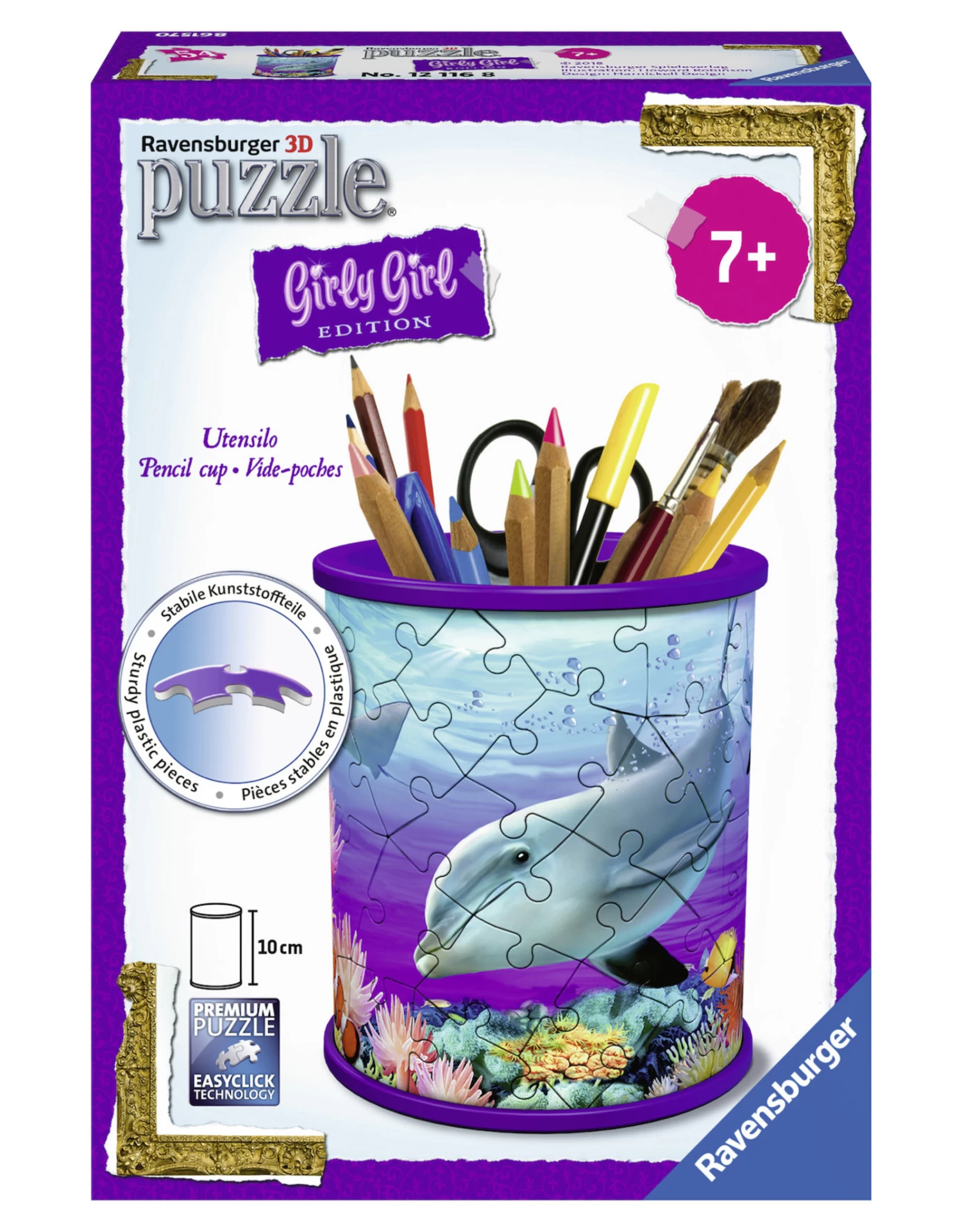 Ravensburger Pencilcup Dolphin - Girly Girl 1 Ravensburger Pencilcup Dolphin - Girly Girl