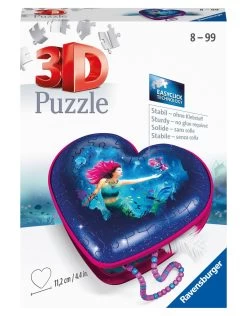 Ravensburger 3D Puzzel 112494 Hartendoosje Enchanting Mermaids - 54 Stukjes
