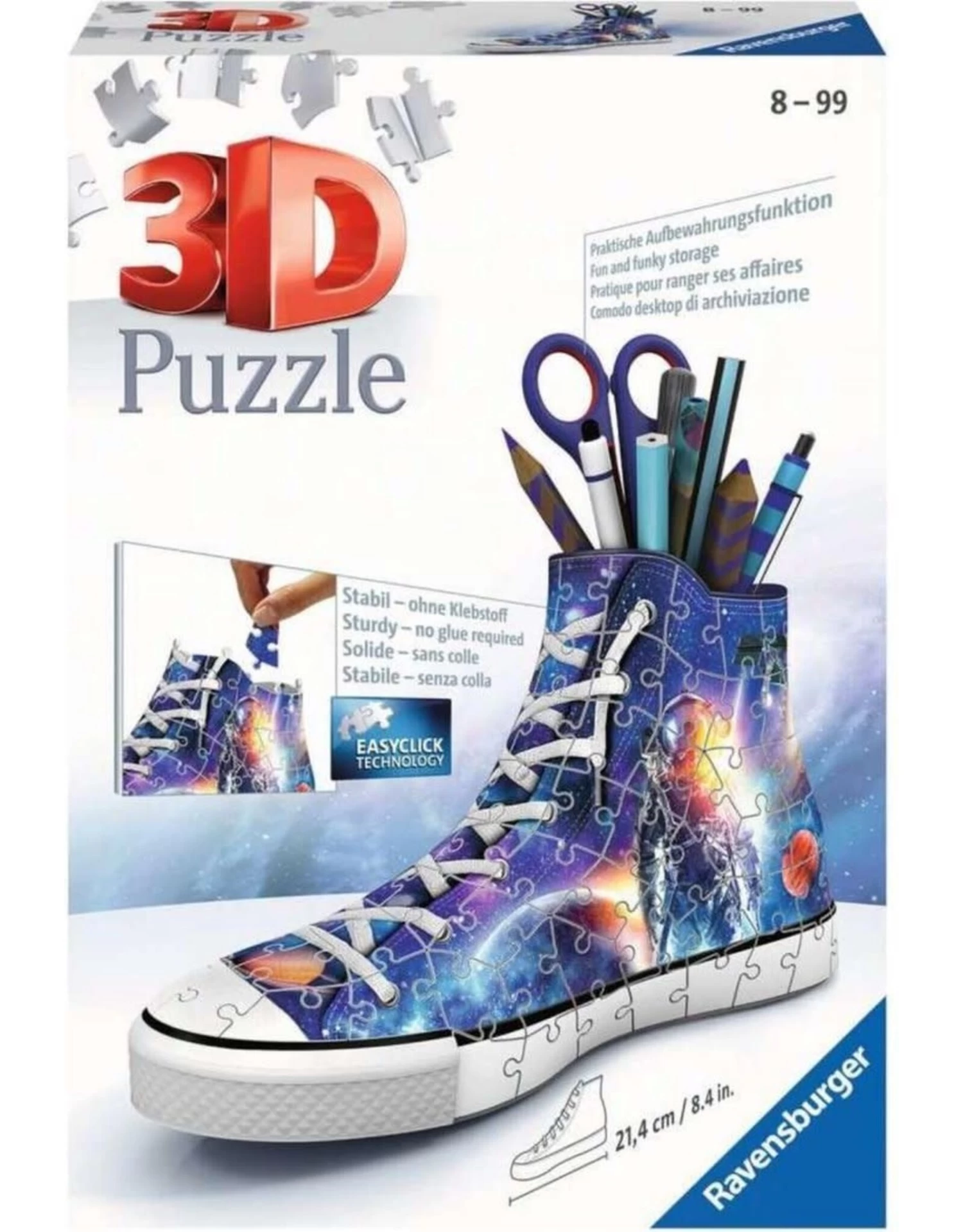 Ravensburger 3D Puzzel 112517 Sneaker Astronauts / Galaxy (108 Stukjes) 5 Ravensburger 3D Puzzel 112517 Sneaker Astronauts / Galaxy (108 Stukjes) - Afbeelding 5