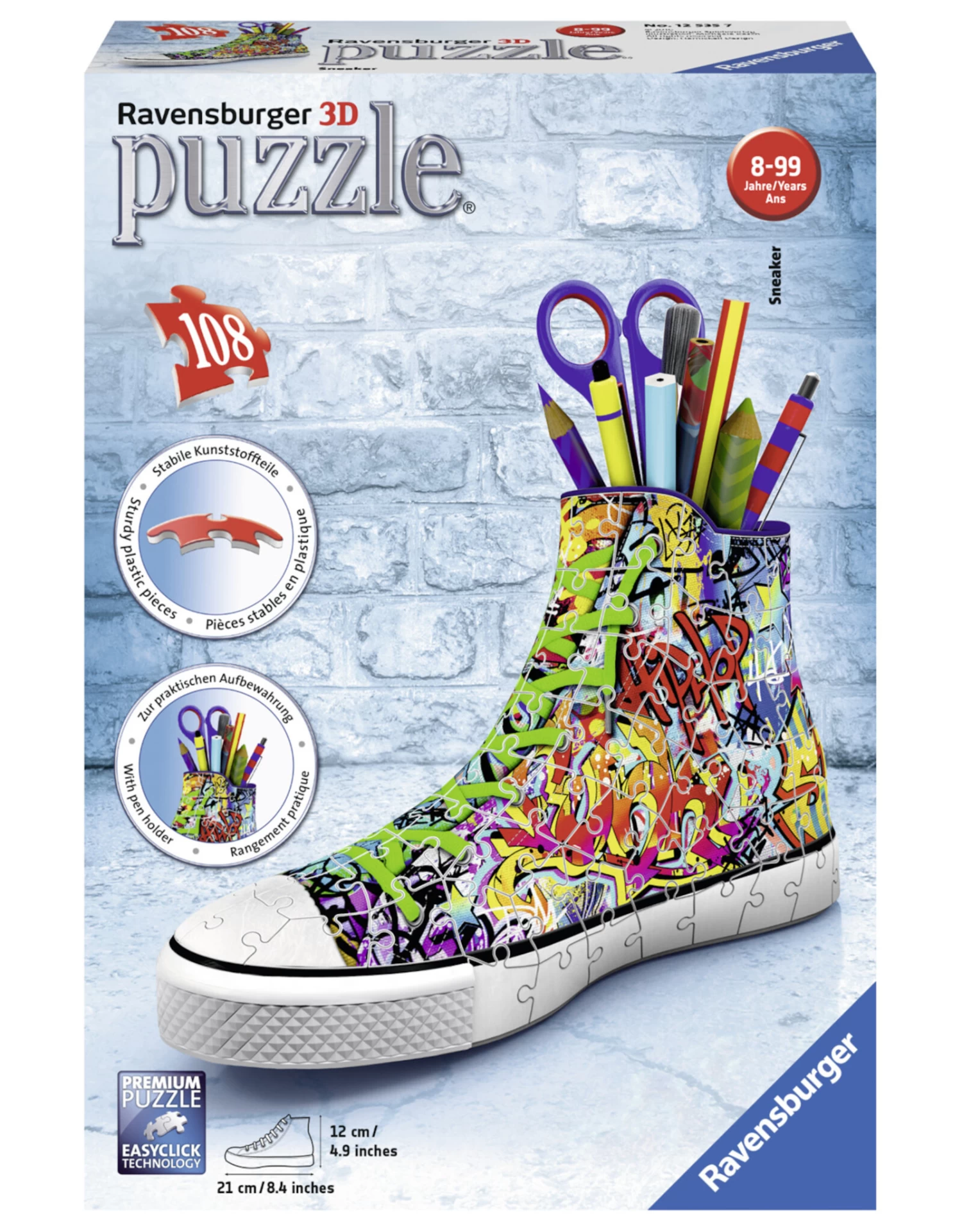 Ravensburger 3D Puzzel 125357 Sneaker Grafitti (108 Stukjes) 1 Ravensburger 3D Puzzel 125357 Sneaker Grafitti (108 Stukjes)