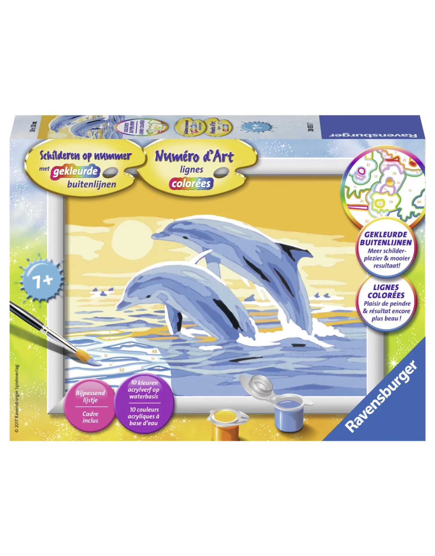 Ravensburger Schilderen Op Nummer 280537 Springende Dolfijnen 1 Ravensburger Schilderen Op Nummer 280537 Springende Dolfijnen