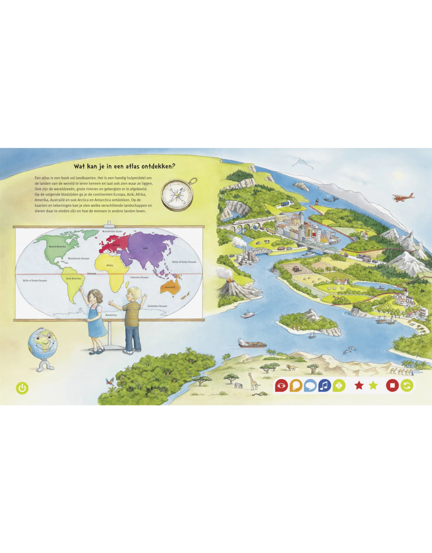 Ravensburger Tiptoi - Mijn Grote Wereldatlas 3 Ravensburger Tiptoi - Mijn Grote Wereldatlas - Afbeelding 3