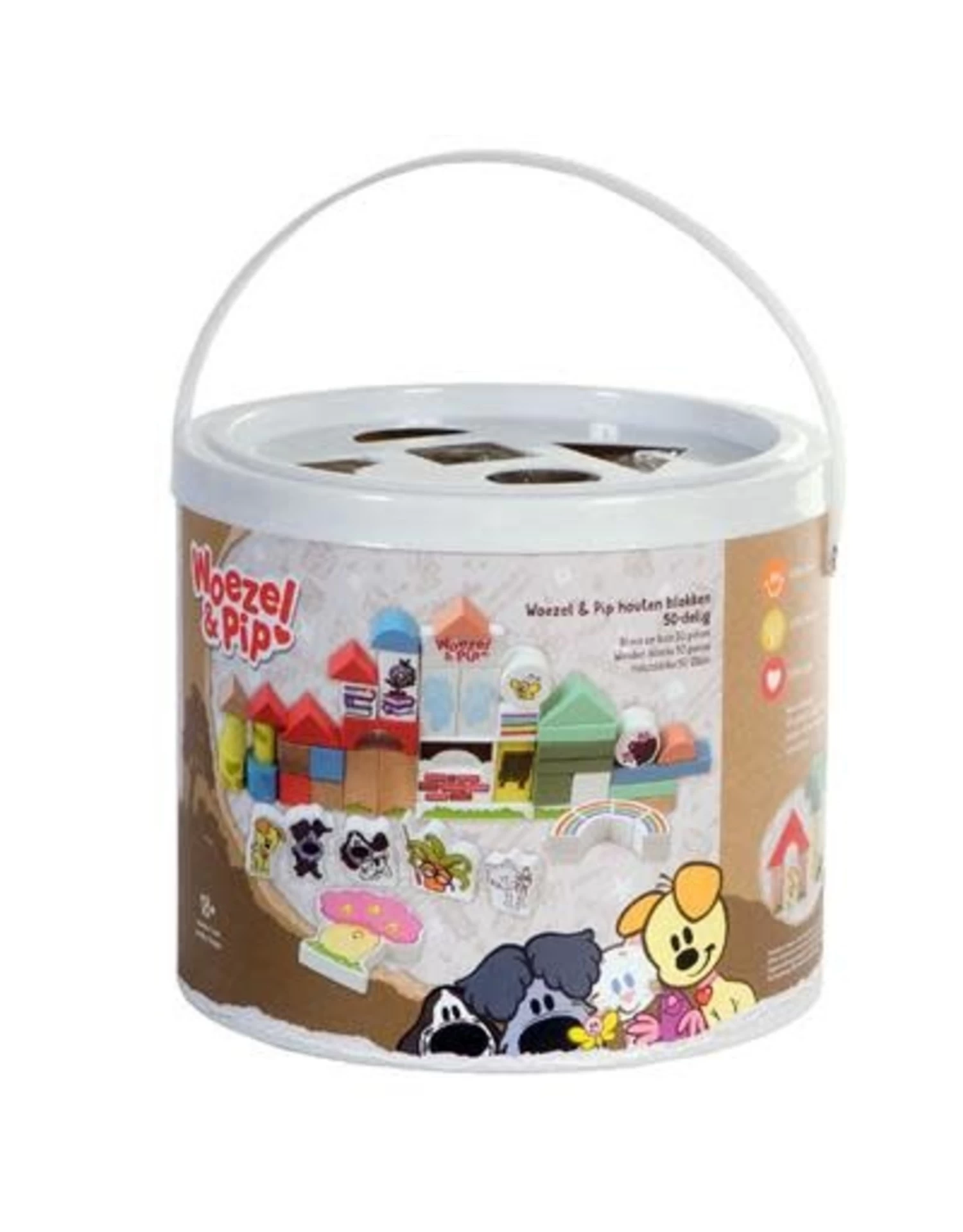 Woezel En Pip Houten Blokken 50dlg - Ton 1 Woezel En Pip Houten Blokken 50dlg - Ton