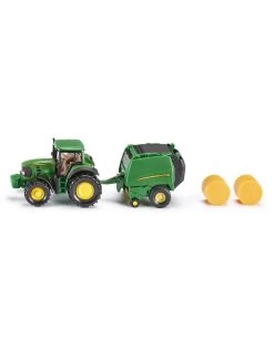 Siku Super 1665 John Deere Tractor Met Balenpers