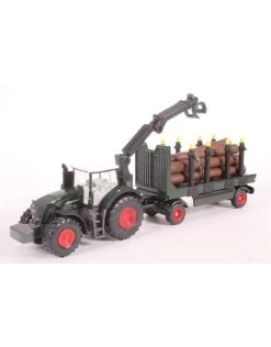 Siku Super 1861 Fendt Tractor Met Boomstammen Aanhangwagen (1:87)