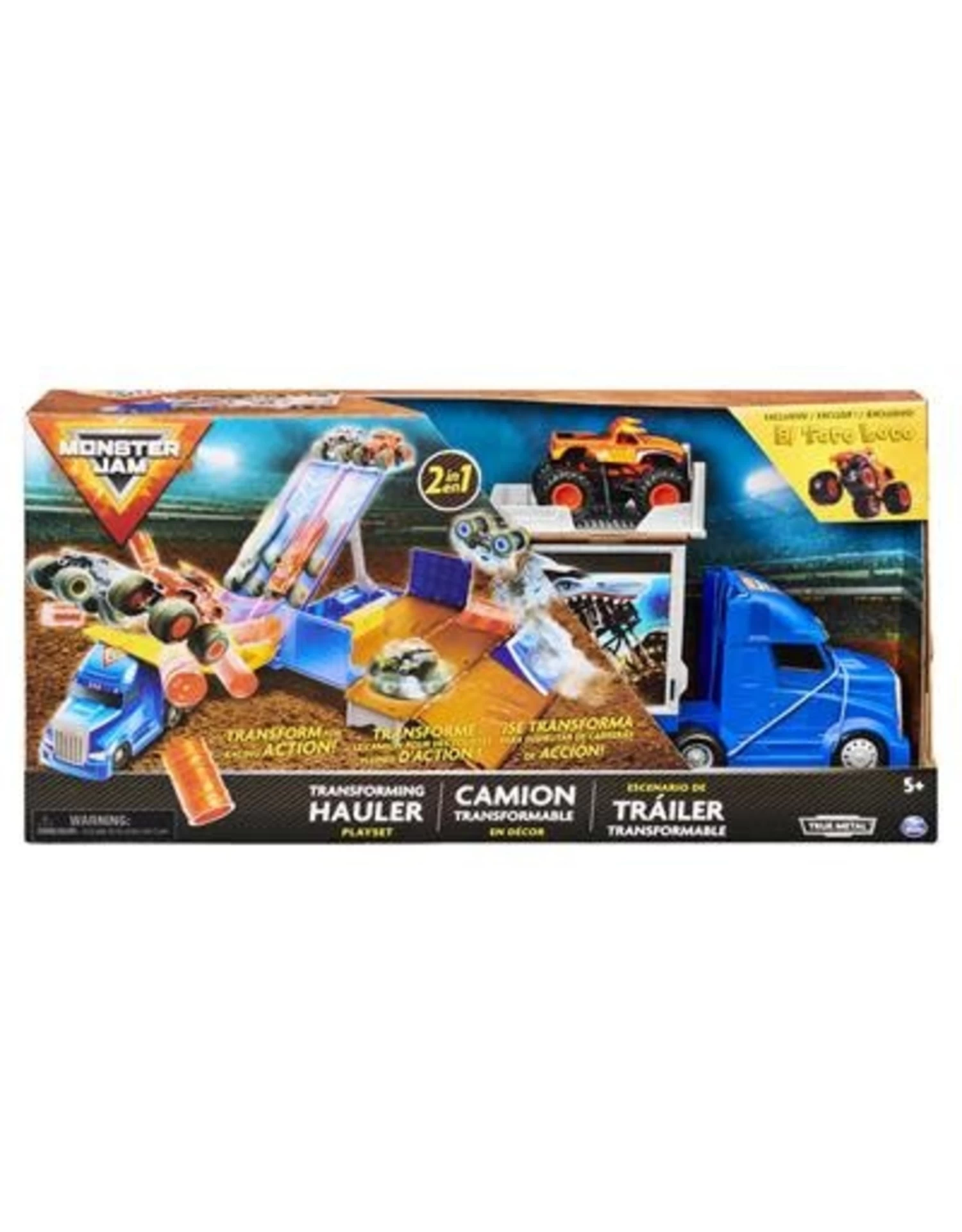 SPIN MASTER Monster Jam 1:64 Hauler Playset 1 SPIN MASTER Monster Jam 1:64 Hauler Playset
