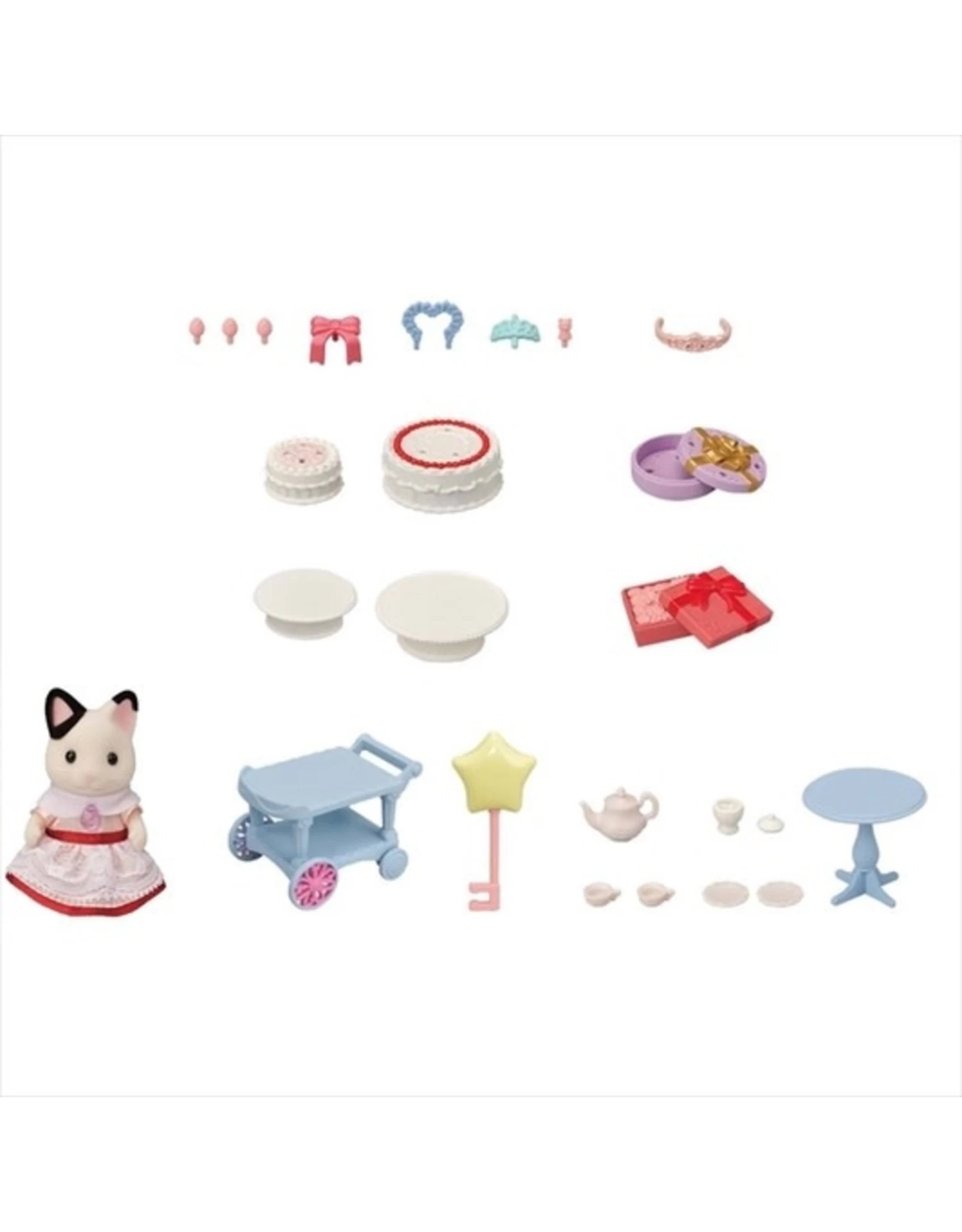 Sylvanian Families 5646 Feest Speelset - Tuxedo Kat Meisje 2 Sylvanian Families 5646 Feest Speelset - Tuxedo Kat Meisje - Afbeelding 2