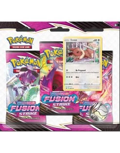 Pokémon TCG Sword & Shield Fusion Strike Eevee 3 Booster Blister
