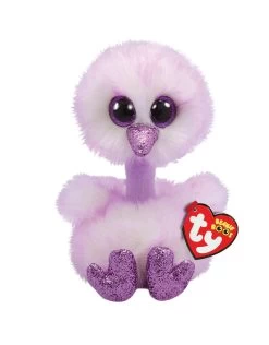 Ty Beanie Boo's Kenya De Paarse Struisvogel 15cm