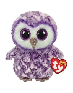 Ty Beanie Boo's Moonlight De Paarse Uil 15cm