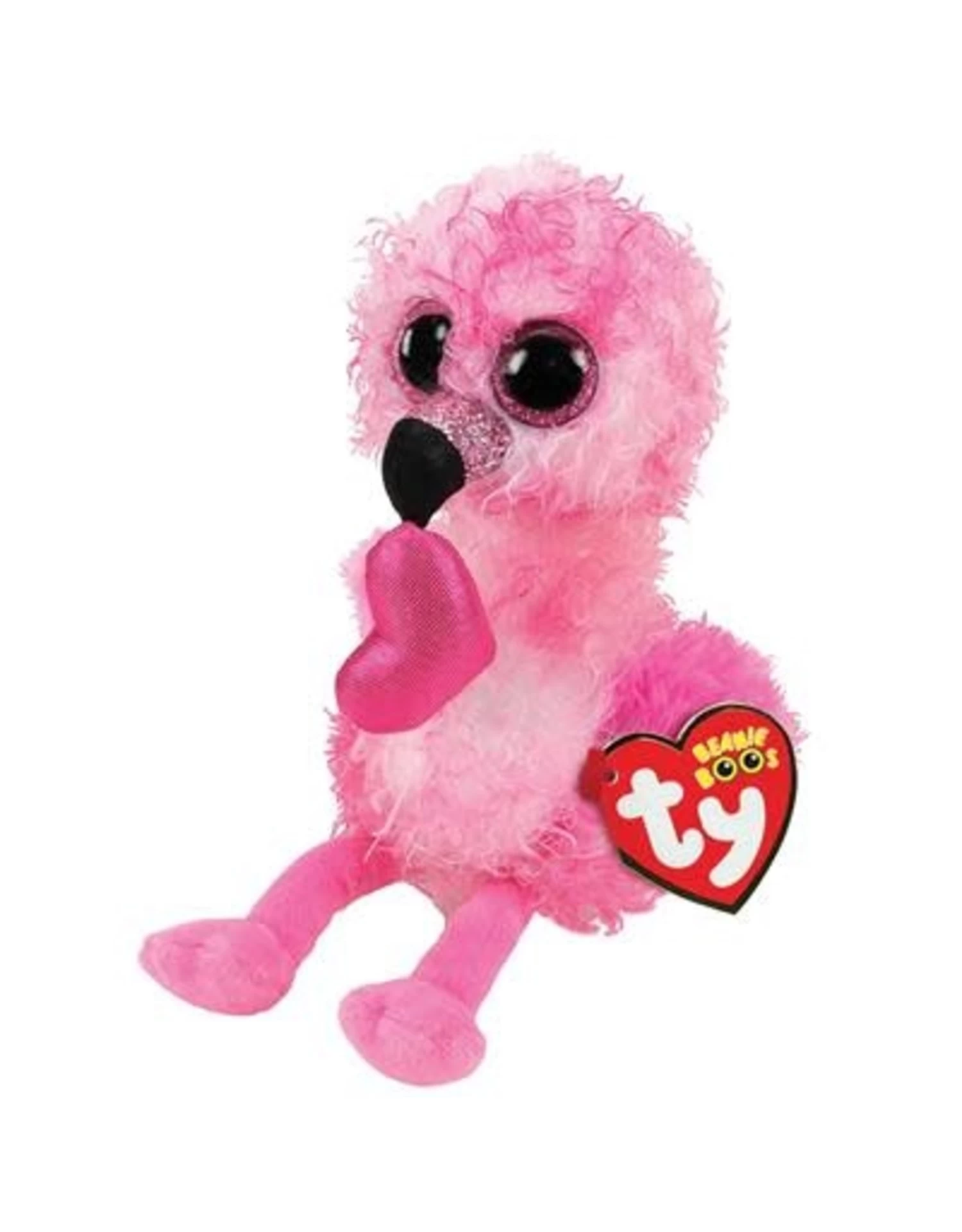 Ty Beanie Boo's Valentine Dainty De Roze Flamingo 15cm 1 Ty Beanie Boo's Valentine Dainty De Roze Flamingo 15cm