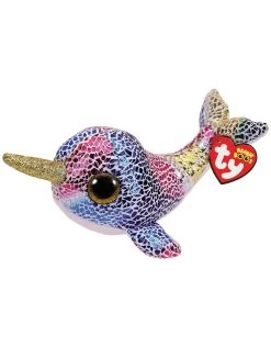 Ty Beanie Boo's XL Nova De Regenboog Narwal 42cm