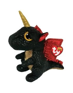 Ty Beanie Buddy Grindal De Zwarte Eenhoorn Draak 24cm