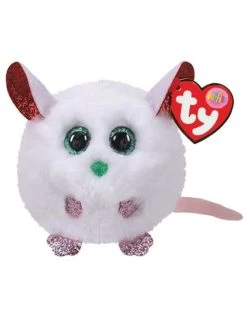 Ty Teeny Puffies Kerst Brie De Witte Muis 10cm