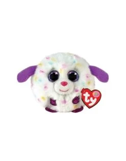 Ty Teeny Puffies Munchkin Het Wit/paarse Lam 10 Cm