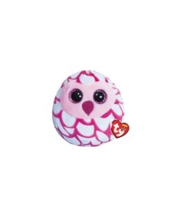 Ty Teeny Squish A Boo Pinky De Roze/Witte Uil - 8cm