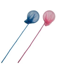 Bamboe Schepnet Stip 90cm Rose Of Blauw